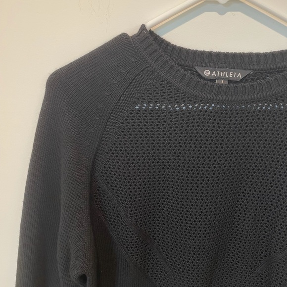 Athleta Cortina Sweater Black Small - Picture 5 of 9